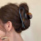 TseenYi Grandes pinces à cheveux marron grandes pinces à cheveux irrégulières pinces à griffes en acrylique pince à requin barrette pinces à cheveux géométriques barrette à cheveux en résine chignon