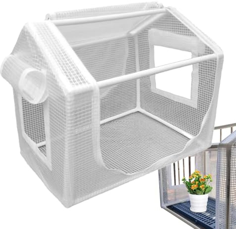Herramienta - Invernadero para exteriores - Invernadero enrollable con ventana enrollable, casa de flores de jardinería, fácil de instalar, cubierta de polietileno gruesa con protección UV, ventana