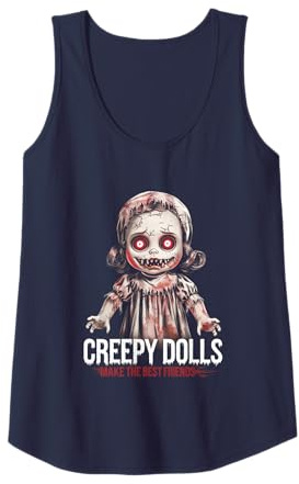 Camiseta de muñeca espeluznante de película de terror - Arte asesino de Slasher embrujada Camiseta sin Mangas