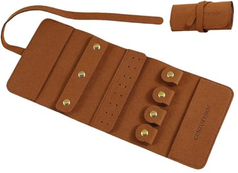 Générique Schmuckrollen, tragbarer Organizer für Reisen, 24 x 9,94 cm, große Kapazität, Schmuckaufbewahrung, Lösung für Ohrringe, Armbänder, Ringe, University Dormitory, Outings und Reisen