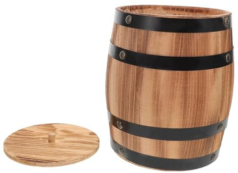 PRETYZOOM Portautensili in Legno Vintage Chic Contenitore Secchio Compatto Per Posate Bacchette e Cucchiai Organizzatore Da Cucina Salvaspazio Per Casa Ufficio e Ristorante