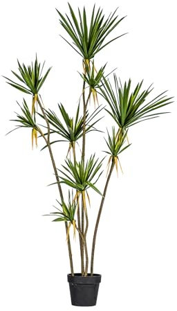 SARKEY Artificial Dracaena Tree, Faux Tropical Yucca Tall Fake Floor Plant In Pot, Artificial Silk Tree, Decor Plants Indoor Outdoor, For Home Office Living Room Bedroom Farmhouse(170cm/66.9in)