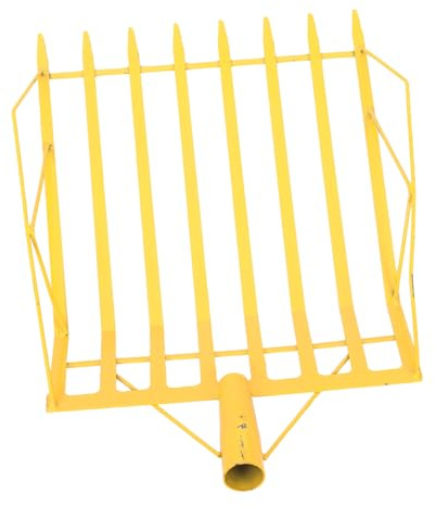 ibasenice Pelle à Maïs Agricole en Acier Renforcé Jaune, Outil Multifonction De Jardinage pour Ramasser Et Creuser, Tête Large Pointue, Pelle De Jardin Pratique Poignée Ergonomique