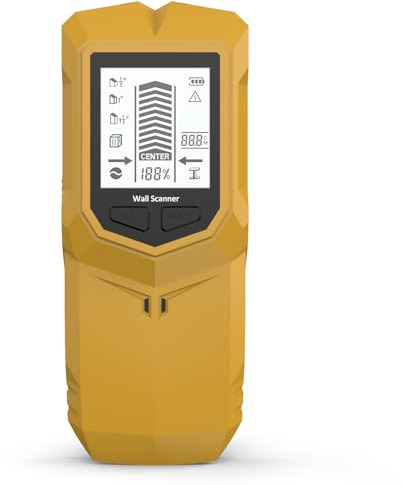 Scanner Per Pareti Multi-superficie Con Rilevamento Della Profondità Per Cavi Metallici In Legno Nei Soffitti Pavimenti E Installazioni Elettriche Rilevatore Metalli A Batteria Efficiente