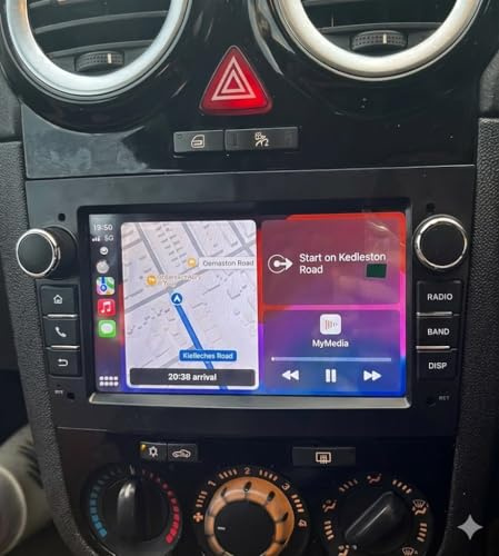 Vauxhall Corsa Car Stereo 4-Core+64GB Wireless Carplay Multimedia Head Unit Bluetooth, Plug & Play (2004-2014)