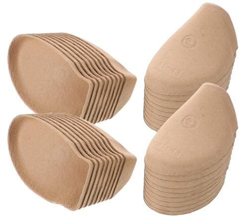 NIYANGLE 50pairs Paper Pulp Shoe Trees Inserts for Commercial Dry Cleaner Use Unisex Shoe Tree Boot Shaper Eu US Uk