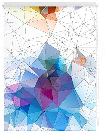 Lichtblick Klemmfix Tageslicht-Rollo mit Motiv, ohne Bohren, Blickdicht, Seitenzugrollo, Made in Germany, Grafik - Bunt 60 x 150 cm (B x L)