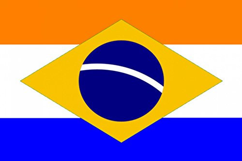 magFlags Bandera Large Dutch Brazil variant | Brasil Holandês variante | bandera horizontal | 1.35m² | 90x150cm