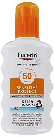 Eucerin Protezione dai raggi UV del sole Spray per bambini – Sensitive Protect SPF50 +, 200 ml