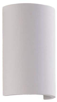 Lindby LED Wandleuchte, Wandlampe Innen Jenke (Modern) in Weiß aus Gips/Ton (2 flammig) - Wandstrahler Wandbeleuchtung Schlafzimmer/Wohnzimmer Licht nach oben & unten Wohnzimmerleuchte
