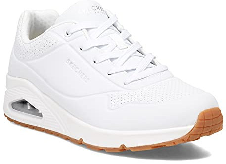 Skechers Uno Stand On Air, Scarpe da ginnastica Donna, Bianco White Durabuck1, 40 EU