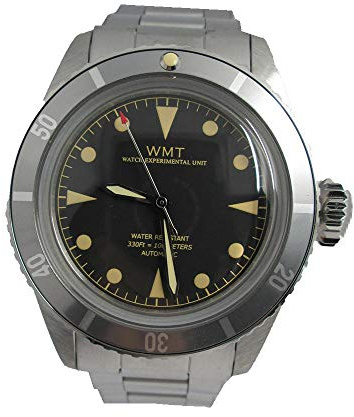 Walter Mitt Sea Diver Automatik Edelstahl Schwarz Vintage Taucher Unisex Uhr