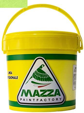 MAZZA Pittura Decorativa Le Velature Lt 5 Colorificio Vernice Effetto Velato Nuvolato Semicoprente Pareti Interne Idropittura Murale Colorata Opaca (Verde Mela Vl6003)