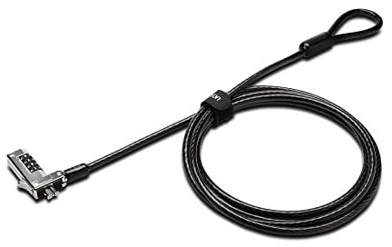 Kensington K60600WW Slim Resettable Combination Laptop Lock for Standard Security Slot