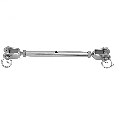 ExcInter Edelstahl-Spannschloss mit geschlossenem Körper, Gewinde M8, Hardware, Rigging-Schraube, Spannschlösser, Gabel und Gabel, Rigging-Schrauben