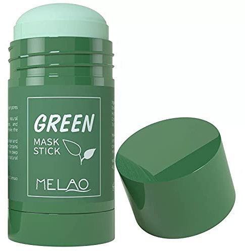 Green Tea Mask Stick for Face, Deep Cleansing Mud, Green Tea Purifying Clay Stick Mask For Blackhead Remove, Anti-Acne Oil Control & Clean Pores for All Skin Types Women and Men (1PCS)
