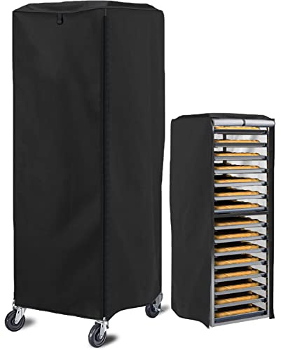 Sealcover Pan Rack Cover, High Density Waterproof and Dustproof Bread Rack Cover, 23x28x64, Bakery Single Rack Covers.