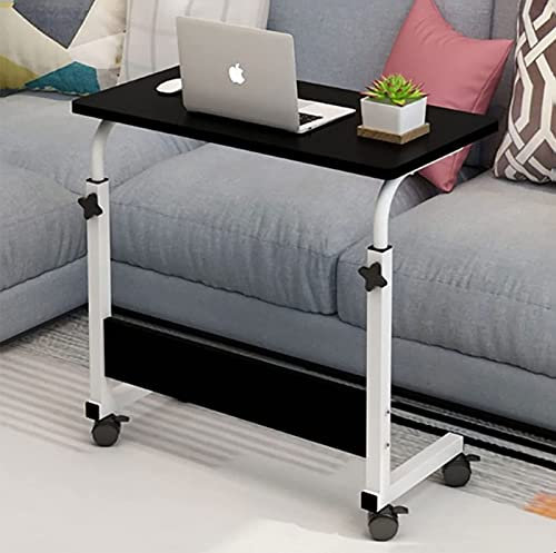 IVUDA Betttisch, Höhenverstellbarer Laptop-Arbeitstisch mit neigbarem Schreibtisch, Tabletttisch, Sofa-/Bett-Beistelltisch mit Rädern, Laptopwagen, mobiler Computerarbeitsplatz für das Heimbüro