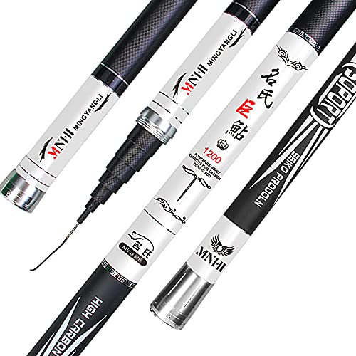 Stab Super Hard Light Angelrute Teleskop-Angelstange Hand-Pole (Size : 10M)