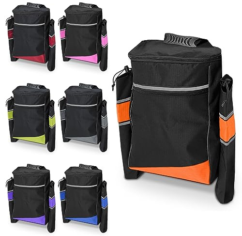 Biscay Mobility Krückentasche – Orange | Mobility Scooter Taschen Rollstuhltasche Mobility Scooter Gehstock Halter Rollstuhl & Mobility Scooter Taschen & Körbe Mobility Scooter Zubehör
