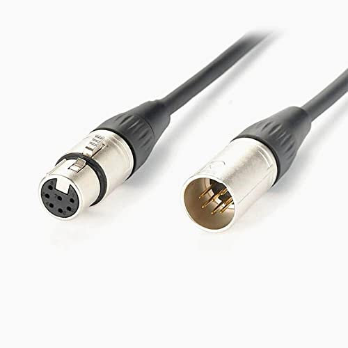 Elecbee Cavo per microfono a tubo da 7 pin XLR maschio a 7 pin XLR femmina 2 m