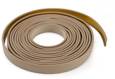 Quest Möbelkantenschutz U-Profil 18 mm selbstklebend - Beige, 5 m | Kantenumleimer für Schrank- & Möbelkanten, flexibles PVC-Kantenband, kaschiert raue Kanten, für Küche & Bad