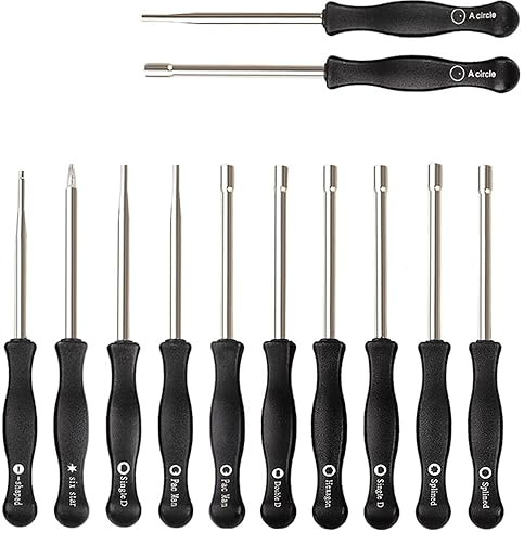 HUSWELL 12 PCS Small Engine Carburetor Adjustment Tool, Blower Carburator Adjusting Tool, Chainsaw Carburetor Adjusting Tool, Weedeater Carburetor Adjuster Tool, Trimmer Carb Screwdriver Tool Kit