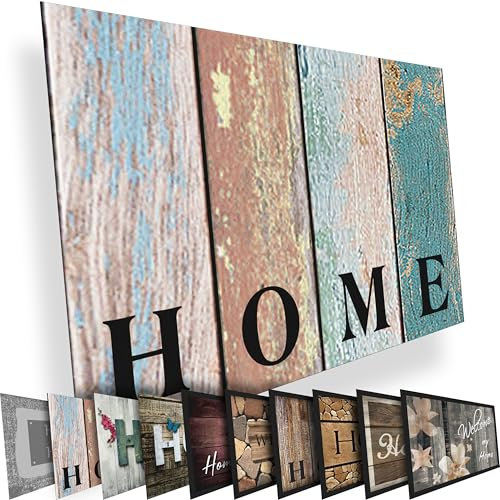 Valia Home Hochwertige Fußmatte 60x80 cm (Large) – Schmutzfangmatte für Innen & Außen, rutschfest mit hoher Saugkraft – vielseitige Designs, ideal für Haustür, Terrasse, Eingangsbereich & Flur