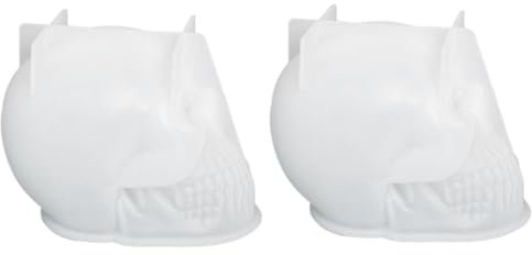 NUOBESTY 2stücke Kerzenform Halloween Schädel Kopf Gießform Duftkerzen Mould Für Handgemachte Kerzen Und Seifen Silikonwerkzeug Für Kreative Bastelprojekte