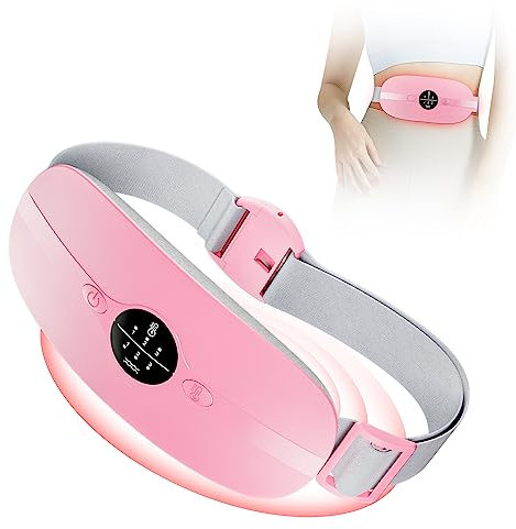 Heat Pad Period Pain Relief, Rechargeable Period Heat Pad, Portable Menstrual Heating Pad, Cordless Electric Wearable Heat Belt, 3 Heating and Vibration Massage Modes, Gifts for Women Girls Her