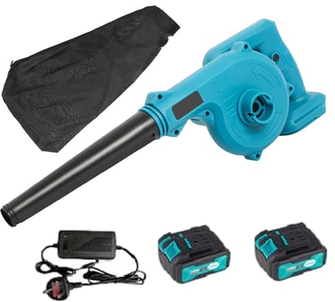 Soffiatore per Foglie a Batteria - Soffiatore per Foglie a Batteria 2 in 1 per Soffiare le Foglie - Aspirapolvere Multifunzione per Eliminare la Polvere e Prendersi Cura del Giardino