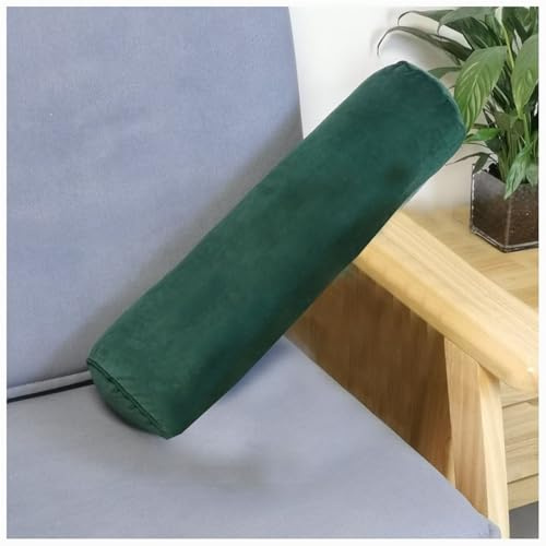 Nackenrolle für Nacken 60/40x15, Rücken und Beine, Nacken-und Knierolle Aus Schaumstoff Nackenrolle Kopfkissen mit Foam Velvet Kissenrolle Nackenkissen Kissen Rolle(Emerald green,15x60cm6x24in)