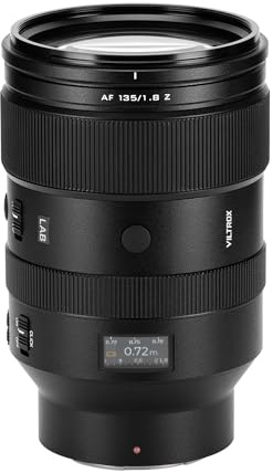 VILTROX 135mm f1.8 Z, Objetivo AF 135mm F1.8 Lab Z para Montura Z, Teleobjetivo Medio Full Frame Compatible con Z6III Z6II Z7II Z5 Zf ZFC Z30 Z8 Z9