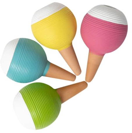 YARNOW 4piezas Esferas De Riego Automático para Plantas Dispositivos De Riego De Cerámica para y Macetas Autorriego para Plantas De Interior y Exterior