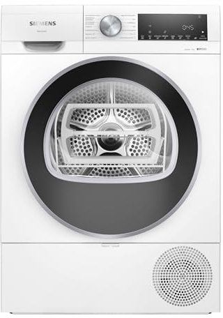 SIEMENS - Secadora con bomba de calor, 9 kg, iQ500, autoDry, Media carga, Blanco, WQ42G200ES, Lanzamiento 2025