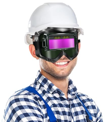 Sghtil Lunettes de soudage auto obscurcissables, protection oculaire avec lentille panoramique | Lunettes de sécurité pour soudeur avec réglage automatique confortable pour adultes
