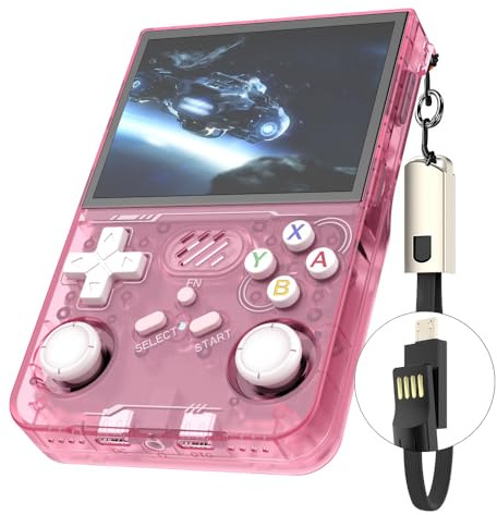 R36XX Console di gioco portatile retrò con schermo IPS da 3,5 pollici 64G integrato oltre 20000 giochi classici sistema Linux open source lettore video tascabile portatile con batteria da 3200 mAh