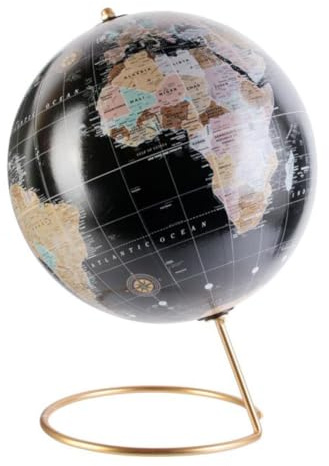 Paris Prix Globe Terrestre Déco World 29cm Noir & Or