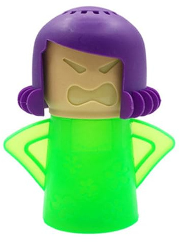 Nettoyant pour micro-ondes Angry Mom | Nettoyage à la vapeur d'une tache brute avec du vinaigre et de l'eau - Équipement de nettoyage d'absorbeur d'odeurs pour la cuisine, la maison