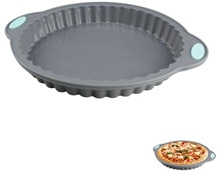 Shuqio Silikon Tarteform 22,4 cm Wiederverwendbar Antihaftend