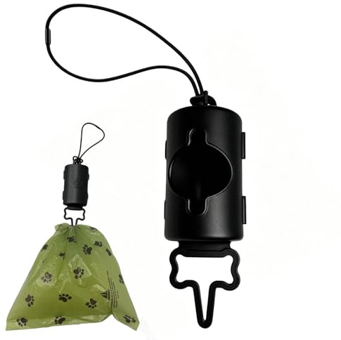 Supporto di sacchetti per cani - Portatile con cordino, leggero e a mani libere | Dispenser Per Sacchetti Per Feci Di Cane,Per Auto Passeggiate Escursioni Picnic Campeggio Viaggi Lunga Distanza, Zaino