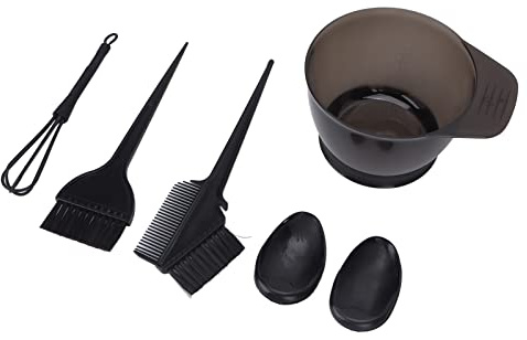 Diyeeni Kit Profesional para Teñir el Cabello, 6 Piezas con Cuenco para Teñir, Cepillo para de Doble Cara, Cubierta para los Oídos, Antideslizante, Herramientas para Mezclar Color de Cabello para Uso