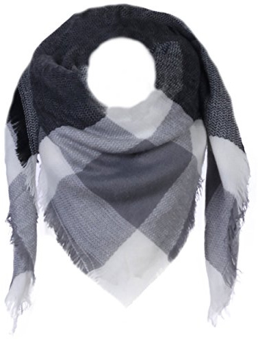 Eitex XXL Schal Karo kariertes 4 Eck Tuch Winterschal extra Warm und ohne kratzen Trend 2019