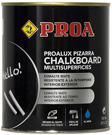 PINTURA MULTISUPERFICIES PIZARRA NEGRO 750ML