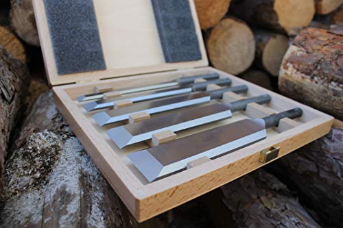 SDS-plus Stechbeitel-Set 5tlg. in Holzkiste - Made in Germany - direkt vom Hersteller