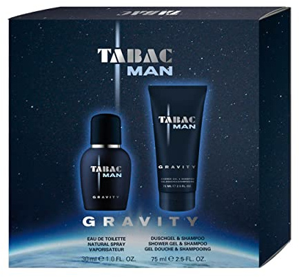 Tabac® Man Gravity I Geschenkset - markant, männlich, unverwechselbar I Eau de Toilette 30ml Natural Spray und Duschgel 75ml