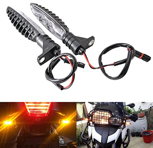 TUINCYN Blinkers för motorcykel fram LED-blinkers Indikatorer kompatibel med BMW F650GS F700GS F800G F800R F800S F800ST HP2 Sport K1200R K1300R R1200GS R1200R G310GS G310R Amber (2 st)