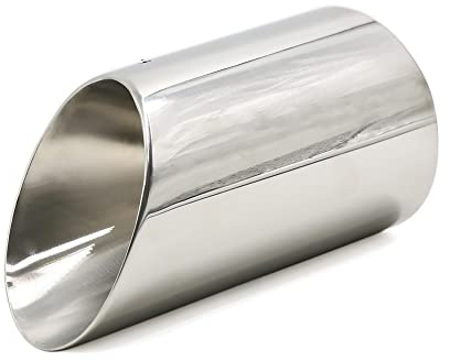 A ABSOPRO Cromada Cola 85mm Entrada Tubo Escape Silenciador Punta para Fo Escape