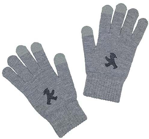 AMPELMANN Handschuhe | WINTERGEFÄHRTEN | geher | grau meliert | Unisex | Strickhandschuhe | Fingerhandschuhe | Winter | Berlin | Souvenir