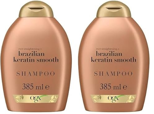 OGX Brazilian Keratin Smooth Shampoo, 385ml (2er pack)